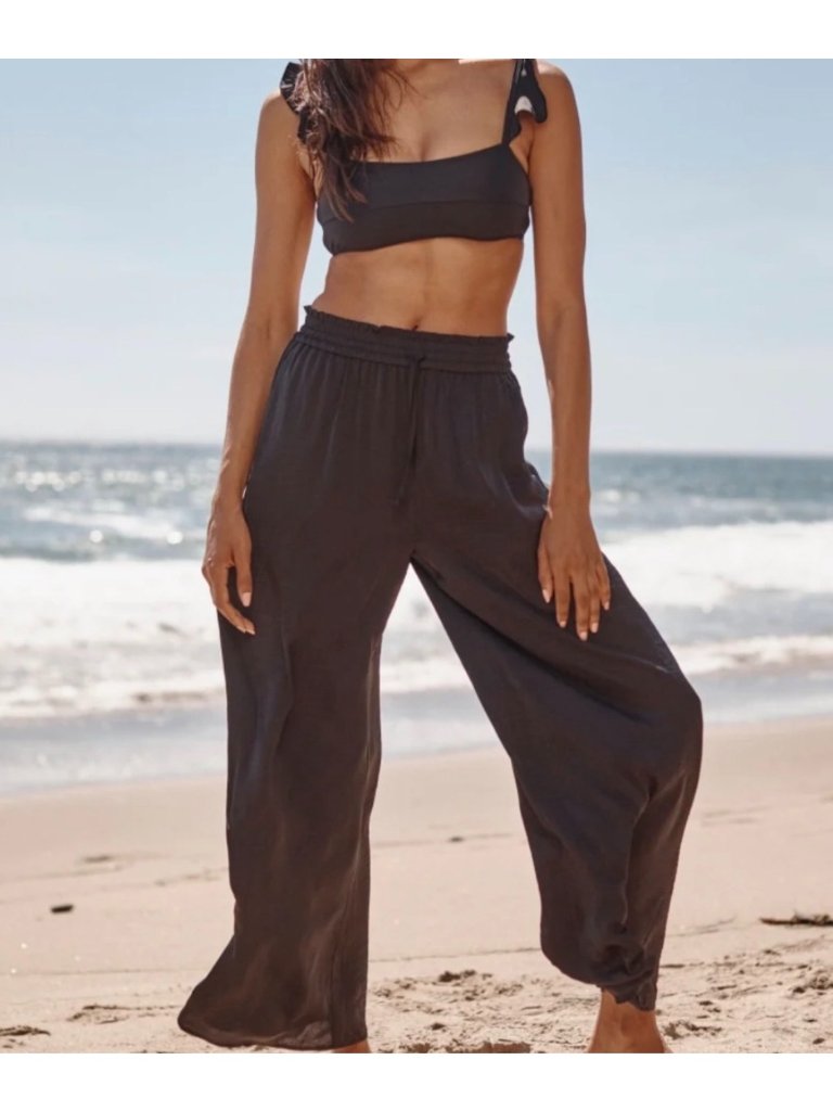 Summersalt Wide Leg Satiny Pants Cover Up Lounge Lightweight Size Medium Women's